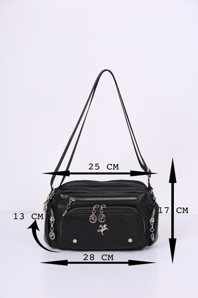 Nas Bag 8-Compartment Crossbody Bag, Shoulder Bag Width: 28 cm Length: 17 cm Bottom: 11 cm