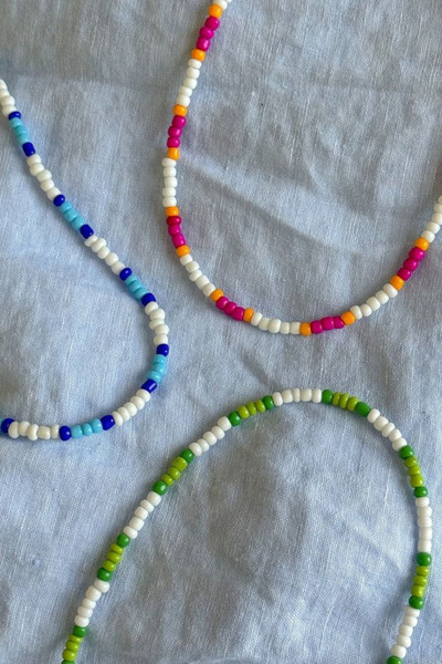 Nova طقم قلادة مجوهرات فاخرة من 3 قطع بثلاثة ألوان - قلادة مجوهرات