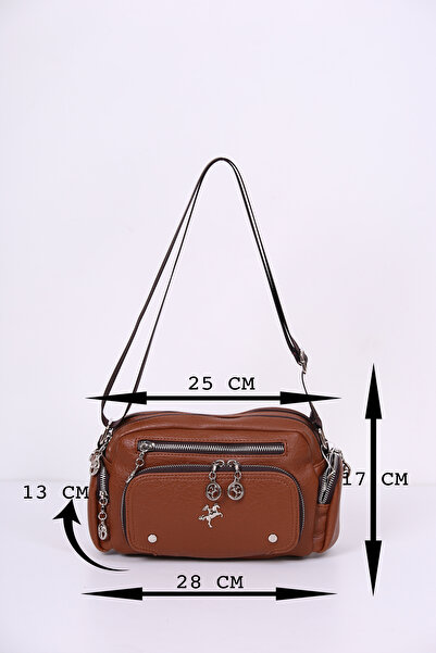 Nas Bag 8-Compartment Crossbody Bag, Shoulder Bag Width: 28 cm Length: 17 cm Bottom: 11 cm