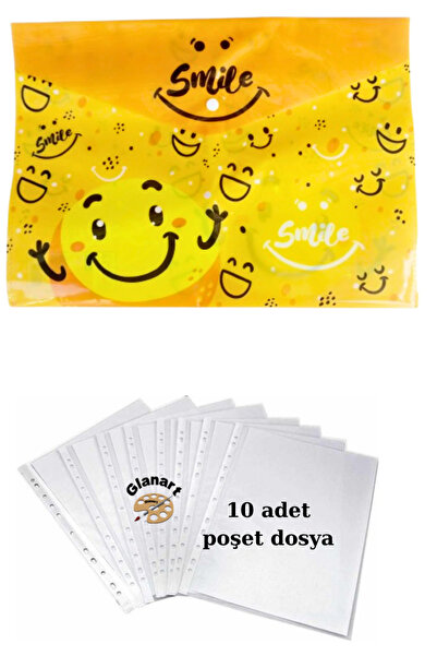 Glanart A4 veličina, zaključivač za domaće zadatke + 10-dijelna torba za doku...