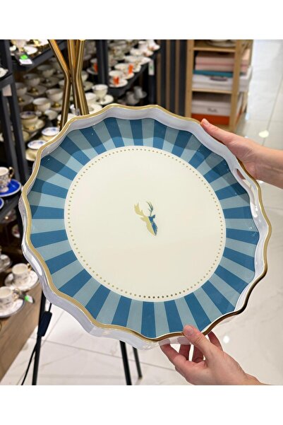 Muba Consept صينية أكريليك مستديرة إيوون بلو 38 سم