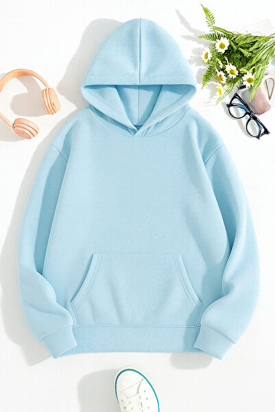 SVART WEAR More Amor Por Favor Oversize Cotton Casual Hoodie Printed Sweatshirt