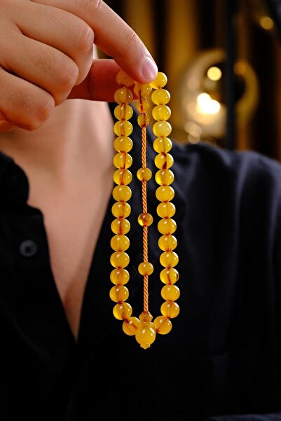 dergah tesbih سبحة عتيقة من العنبر الفاتوراني (العنبر العتيق) مصنوعة يدويًا بحرفية عالية على طراز العثماني القديم (من عقدة عنبر فاتوران)