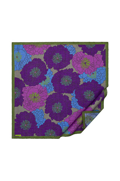 ipekevi Eșarfă cu coș de hortensie violet