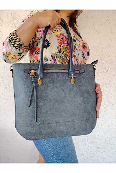 Various Geanta de umar, bleumarin, mare