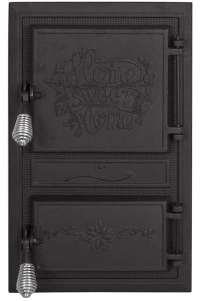 Evotools Ușă pentru sobă monobloc Home Sweet Home - Înălțimea ușii 475 mm Lăț...