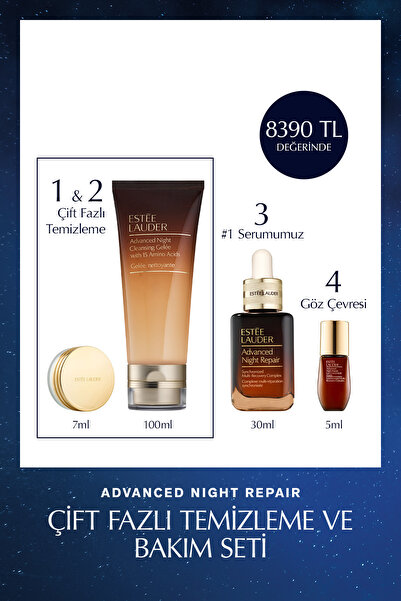 Estee Lauder Çift Fazlı Temizleyici Balm 7ml ve Jel 100ml, Serum 30ml, Göz Kr...