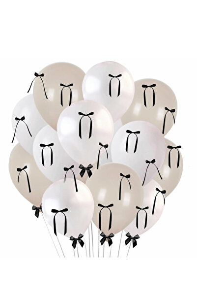 Çemrek Süs Parti حزمة بالونات على شكل فيونكة 20 قطعة