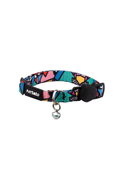 PATİMİO Colorful Ayarlanabilir, Güvenlik Kilitli Çıngıraklı Kedi Boyun Tasması