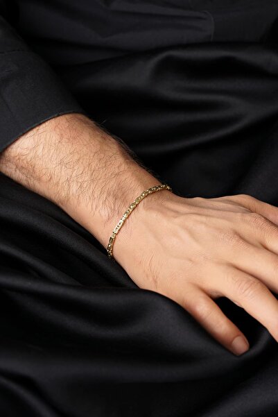 Fiyonk Kuyumculuk 14 Ayar Altın Kral Zincir Erkek Bileklik