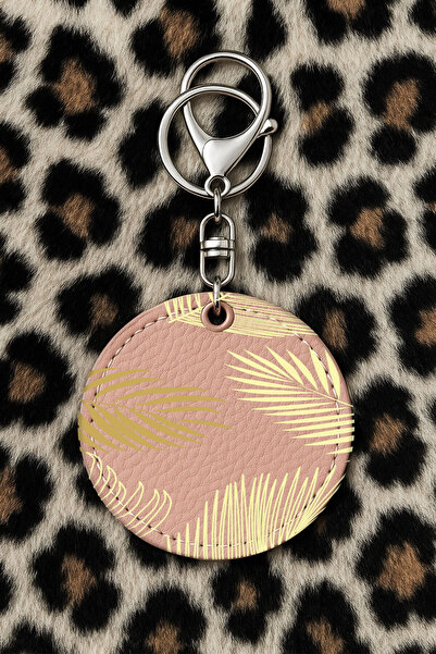 Cekuonline Collectible Leather Keychain with Humorous Print and Hook Powderpi...