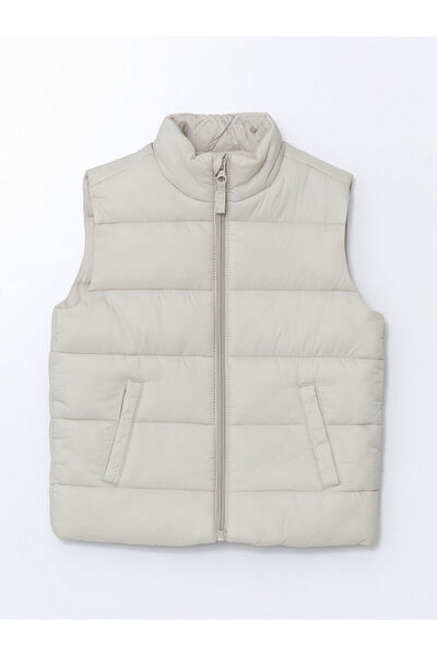 LC Waikiki Gray Stand Collar Boy's Vest