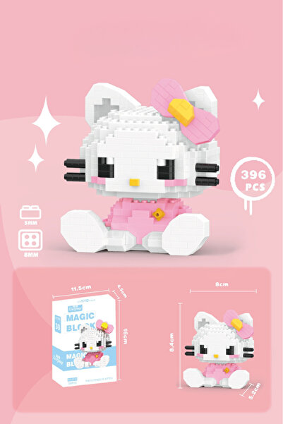 Innovium Hello Kitty Innovium™ Construction Set, Premium Kit With 396 ABS Pieces, 16.5 × 4.5 × 11.5 CM, 100g