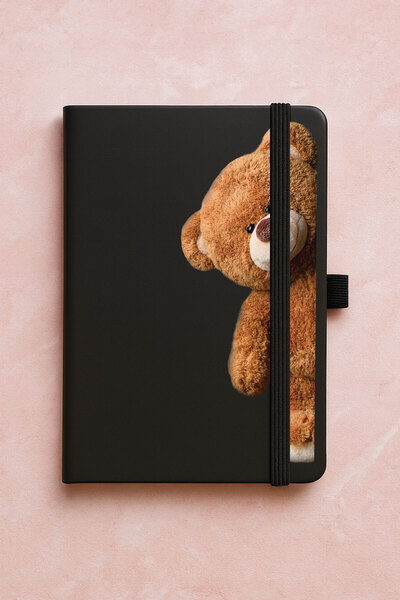 Cekuonline Promotional Undated Premium Thermo Notebook Patterned 192 Sheets - Cute Teddy
