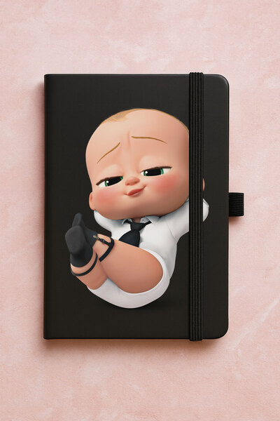 Cekuonline Promotional Undated Premium Thermo Notebook Patterned 192 Sheets - Baby