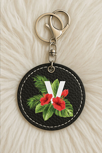 Cekuonline Unisex Men/Women Leather Keychain Humorous Printed with Hook Black...