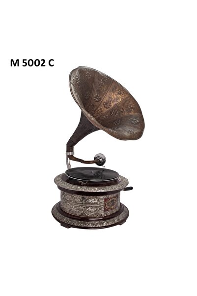 Zen Authentic Wooden Gramophone with Brass Horn