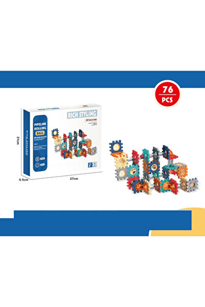 NN Set de constructie, 76 piese, Multicolor