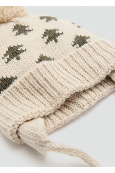 MANGO Baby Nakışlı püsküllü bere