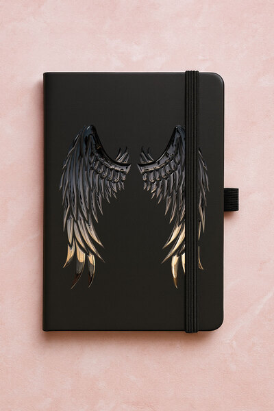 Cekuonline Promotional Undated Premium Thermo Notebook Patterned 192 Sheets - Drawing Angel