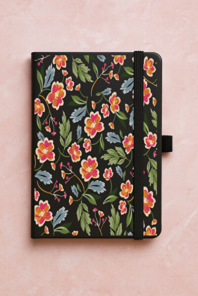 Cekuonline Promotional Undated Premium Thermo Notebook Patterned 192 Sheets - Flowerdesign