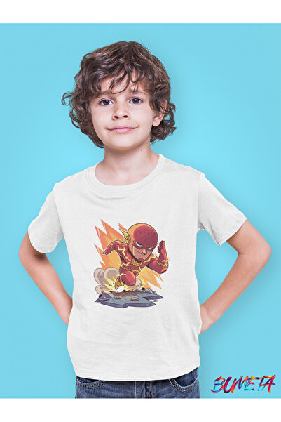 Bumeta Tricou pentru copii The Flash Chibi Cartoon Series