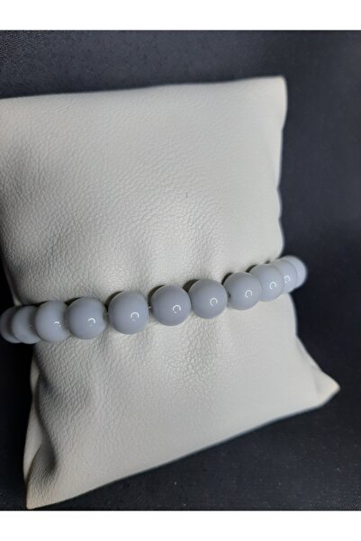 MRYart سوار من الخرز الزجاجي باللون الرمادي للجنسين