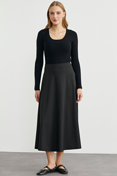 Sementa سترة تريكو برباط سفلي - أسود