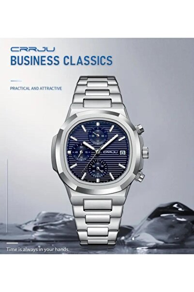 CRRJU Watch Business Class Full Function Active Steel Men's Wristwatch