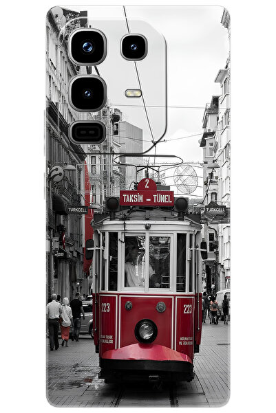 Ceppare iNfinix Note 50 PRO 4G (X6855) Uyumlu Kılıf Desen Baskılı Silikon Tramvay STK:691 CP-Uly7Hkg