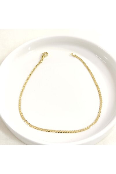 Güler Yüzlü Silver XUPING 2 MM İNCE GURMET HALHAL GOLD 27 CM