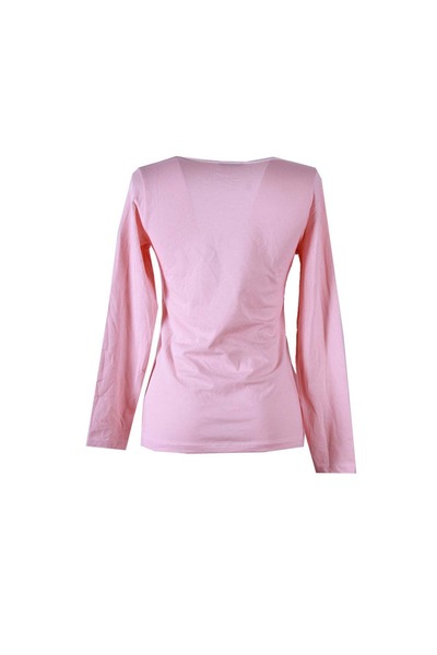 trender Pink Women's Blouse with Piping Pattern 26Kdt1000060