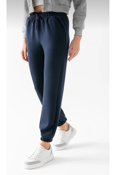 sarıdağ Modal Fabric Jogger Sweatpants with Elasticated Cuffs