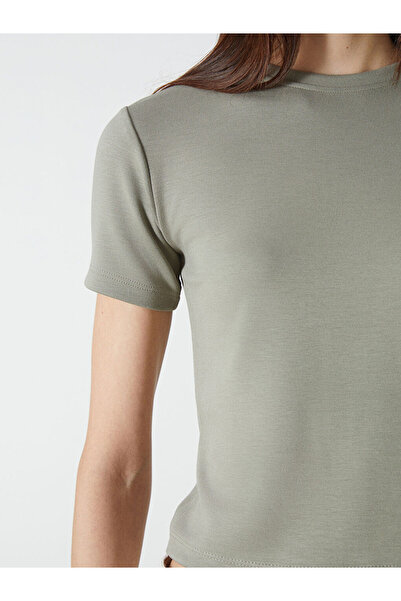 LC Waikiki Green Crew Neck Women's T-Shirt