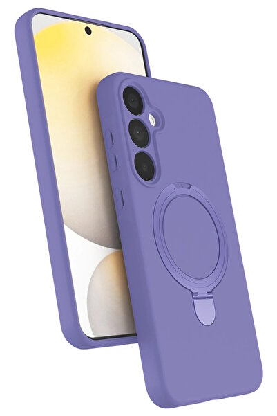 m.tk moveteck Samsung Galaxy A56 Kılıf Magsafe Halkalı Extra Standlı içi Kadi...