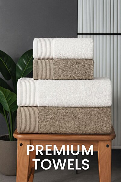 Lorateks طقم مناشف حمام نرجس مكون من 4 قطع |   طقم مناشف |   منشفة |   طقم من...