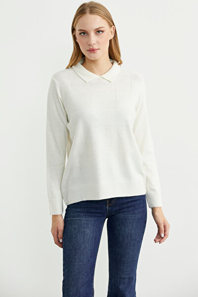 Sementa Pulover din lână Bebe Yaka - Bone