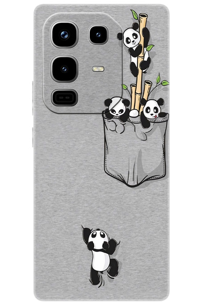 Ceppare iNfinix Note 50 PRO 4G (X6855) Uyumlu Kılıf Desen Baskılı Silikon Pandalar STK:749 CP-0bigS8C