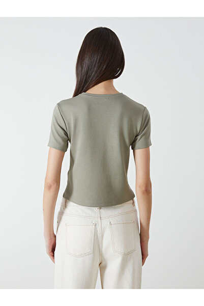 LC Waikiki Green Crew Neck Women's T-Shirt