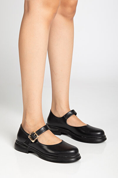 HCO Дамски вносими обувки с плоска подметка и закопчаване с катарама за ежедневно носене