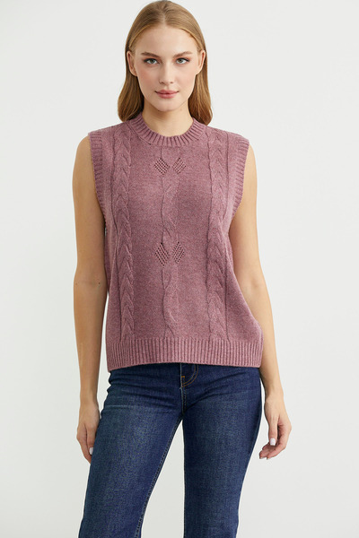Sementa Casual Wool Knit Sweater - Rose