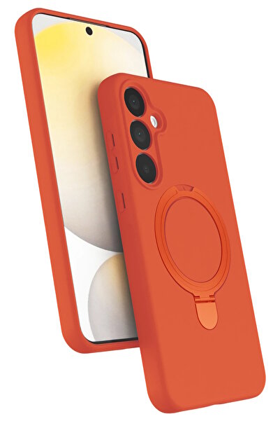 m.tk moveteck Samsung Galaxy A25 Kılıf Magsafe Halkalı Extra Standlı içi Kadi...