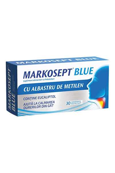 Fiterman Pharma Markosept Blue, 30 comprimate, Fiterman Pharma