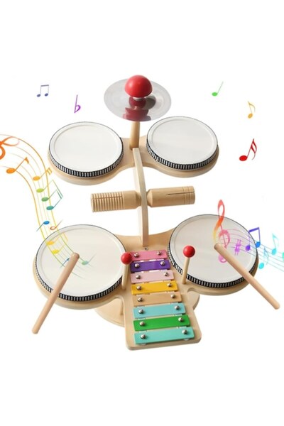 Joynix Set muzical Montessori cu tobe și xilofon