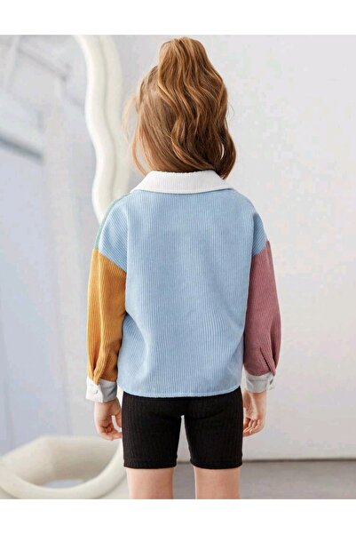 OEM Girls' multi-colored ribbed jacket, 7 years, 122 cm