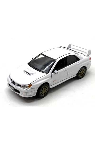 Mıncır Shop Subaru Impreza Wrx Sti 1:24 Blue Diecast Model Car – Collectible Toy (White)