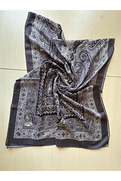 MİSS İPEK Elegant Paisley Patterned Silky Shawl 70 X 180
