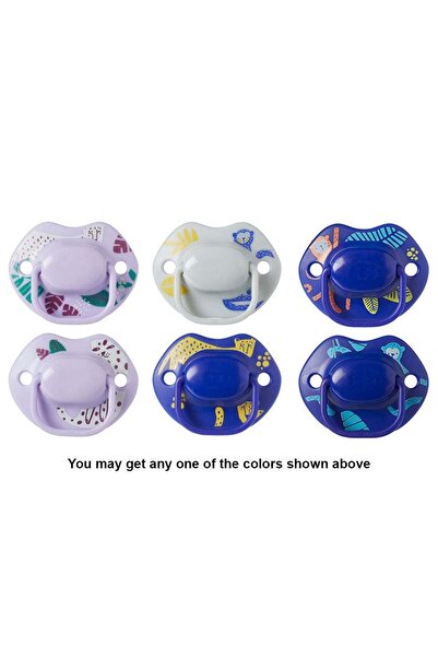 tommee tippee Moda Pacifier Set, Symmetrical Design for Dental Alignment, 6-18 Months, Various Color
