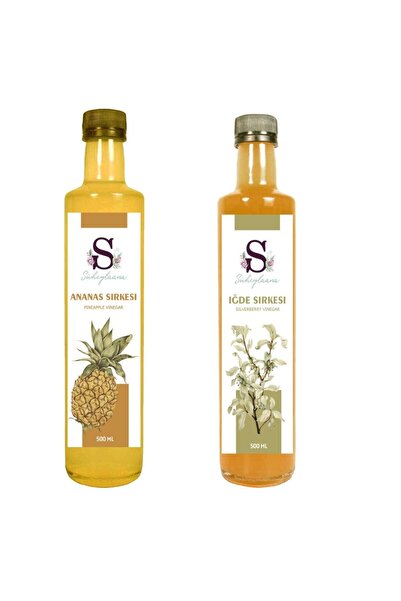 Süheylaana Doğal Ananas Sirkesi 500 Ml - Doğal İğde Sirkesi 500 Ml
