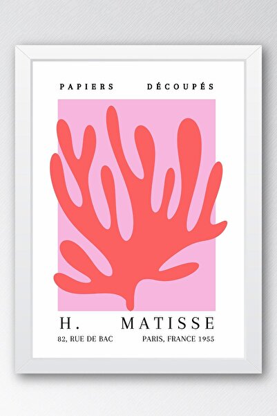 Saturn Henri Matisse Papiers Decoupes Framed Painting - Paper Cut Art - Eclectic Style Wall Decor